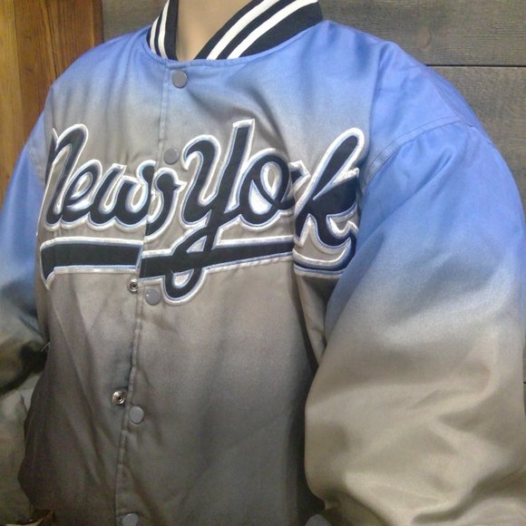 Million Guy Men's New York Jacket L Coat Blue - Picture 2 of 14